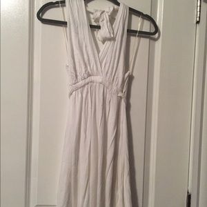 Express White halter dress